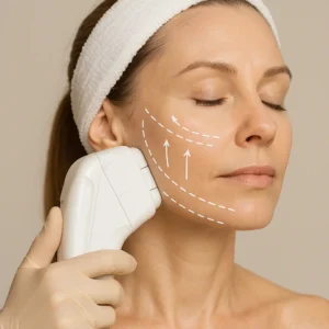 Woman having HI-FU to reduce wrinkles call LA LIPO Livingston Now!