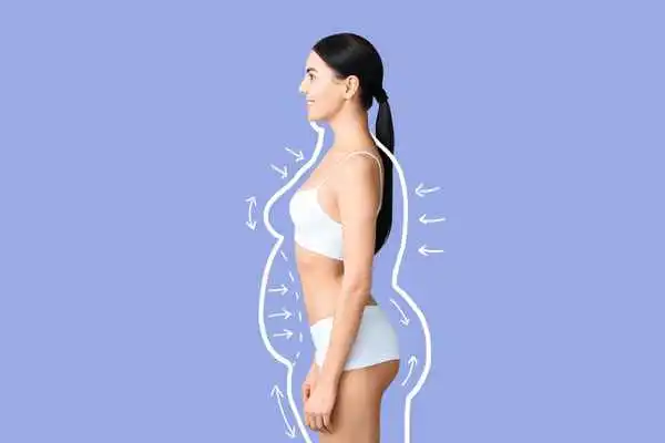 image of woman experiencing fat reduction treatment Livingston