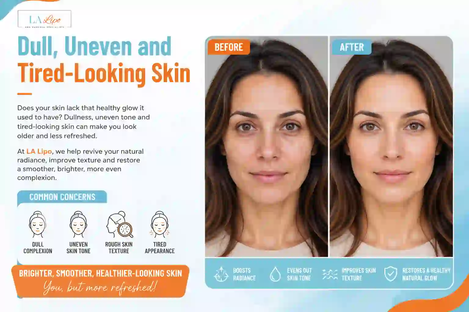 Sign #5: Dull, Uneven and Tired-Looking Skin Livingston
